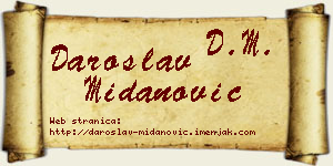 Daroslav Midanović vizit kartica